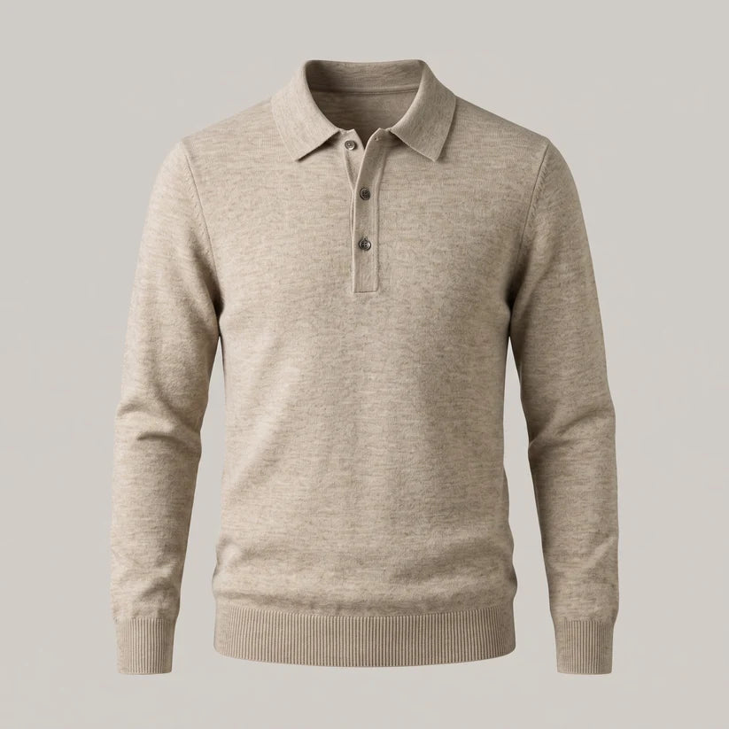 Men's Classic Polo Knit Jumper
