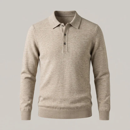 Men's Classic Polo Knit Jumper