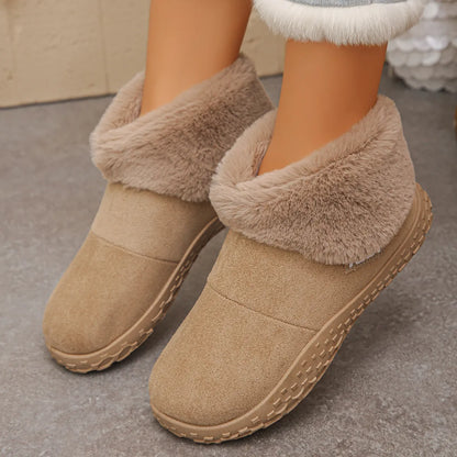 Women's Cosy Plush-Lined Winter Mules