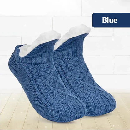 Fleece-Lined Indoor Slipper Socks