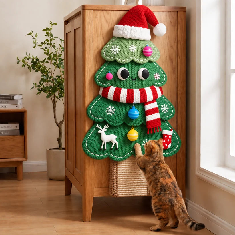 Self-Adhesive Cat Scratching Mat with Toy