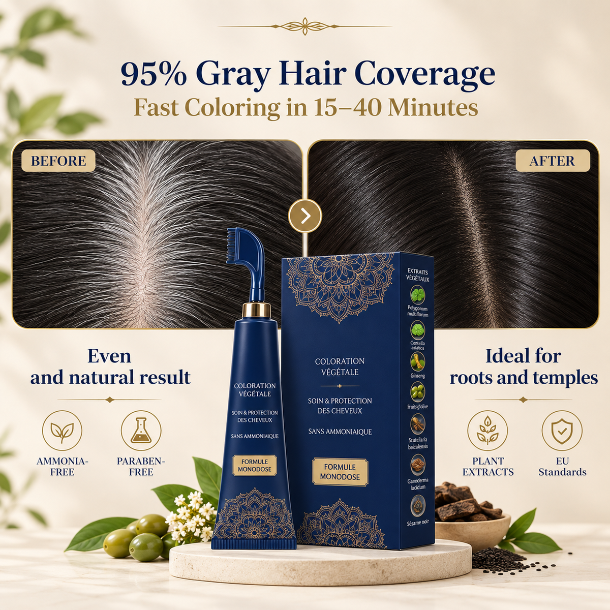Easy-Apply Hair Colour Comb