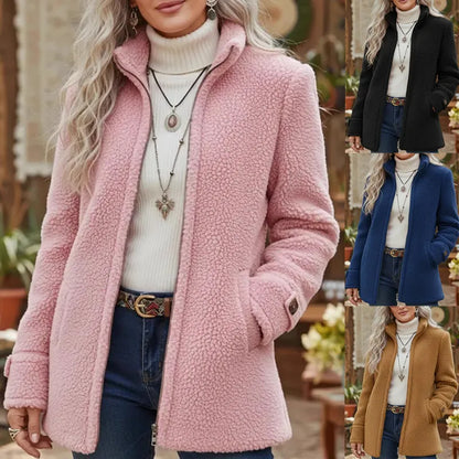Women's Sherpa Fleece Zip-Up Jacket