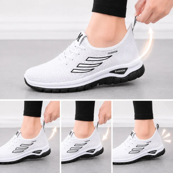 Women's Lightweight Mesh Lace-Up Trainers
