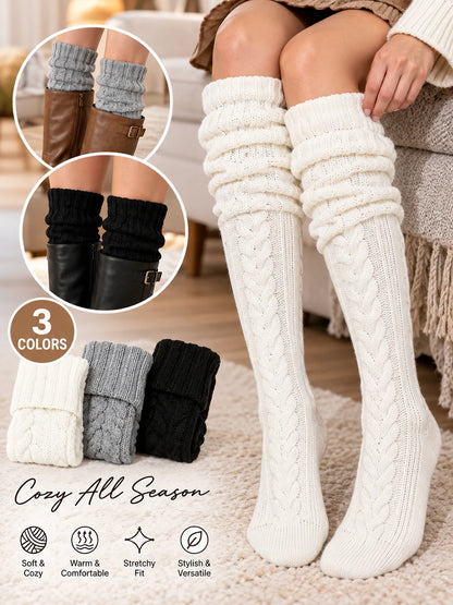 Women's Over-the-Knee Knit Boot Socks