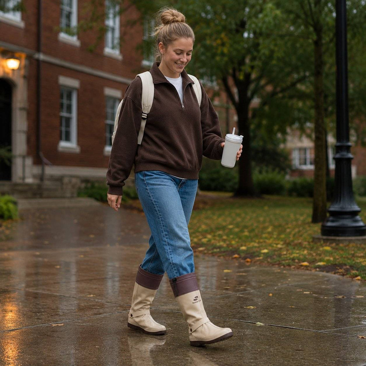 Foldable Waterproof High-Top Shoe Covers