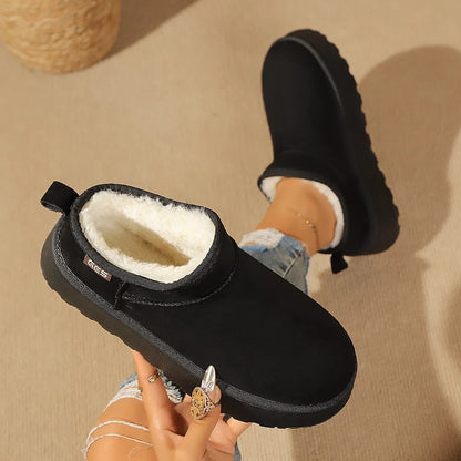 Women's Fleece-Lined Platform Ankle Boots