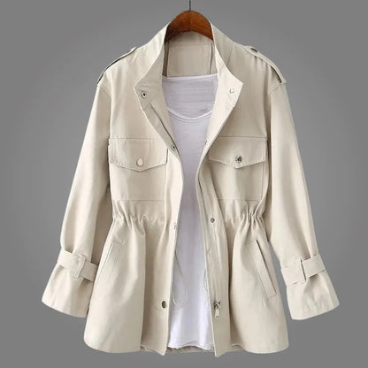 Women's Drawstring Waist Utility Jacket