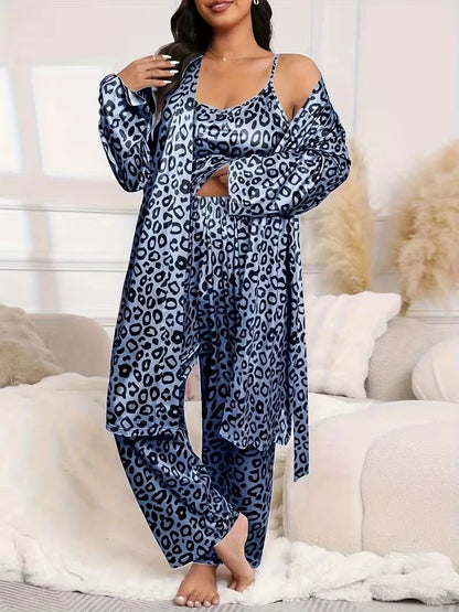 Women's Cherry Print Three-Piece Lounge Set