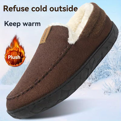 Men's Plush-Lined Slip-On Loafers
