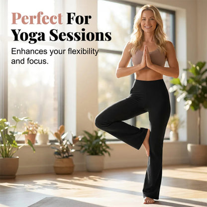 Women's FlexFit High-Waisted Flared Trousers