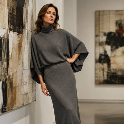 Women's Batwing Top & Maxi Skirt Set