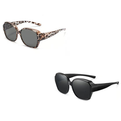Polarised Round Cat-Eye Sunglasses