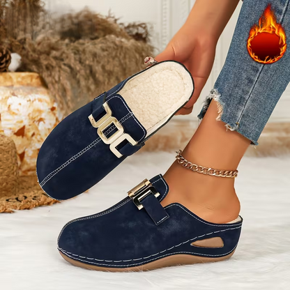 Women's Buckle Detail Slip-On Clogs