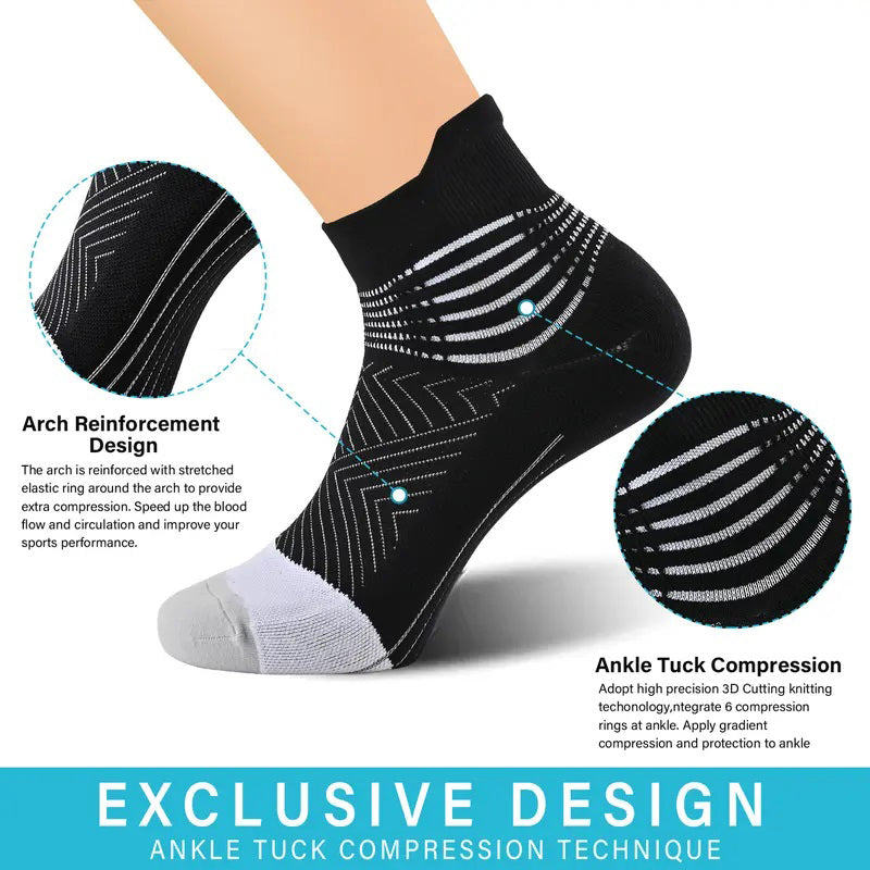 6 Pack Ankle Support Socks