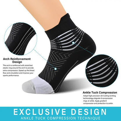 6 Pack Ankle Support Socks