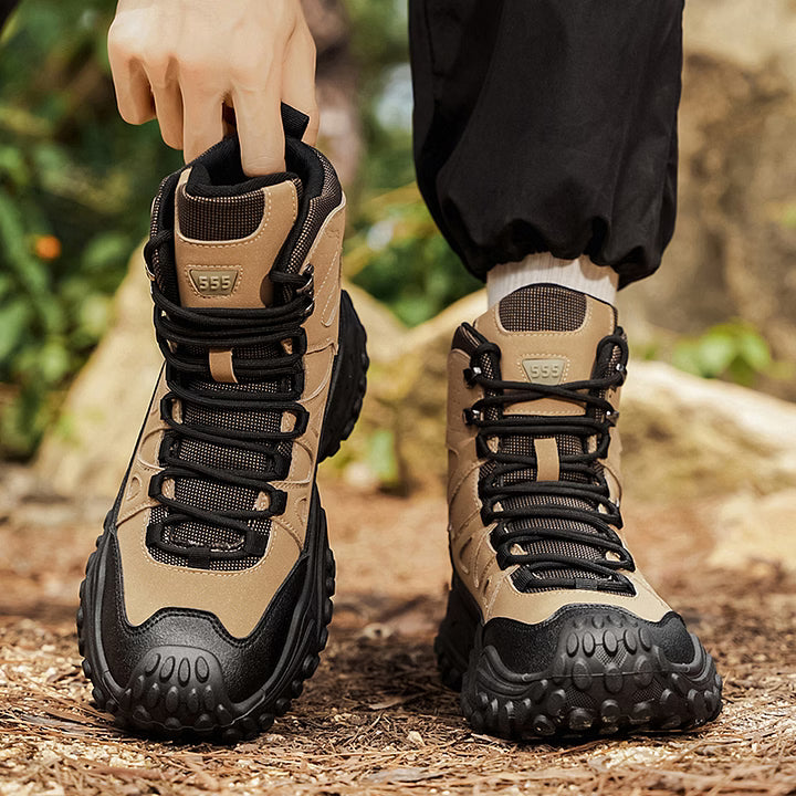 Men's Rugged High-Top Hiking Boots