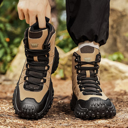 Men's Rugged High-Top Hiking Boots