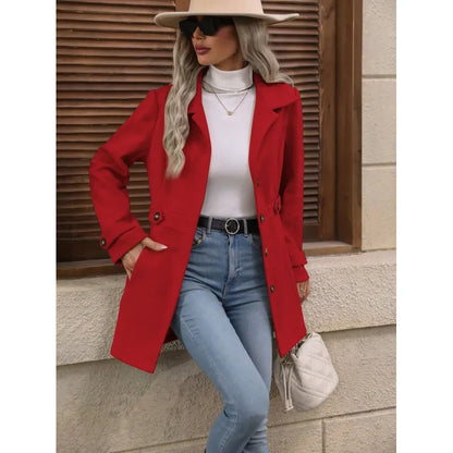 Women's Tailored Single-Breasted Coat
