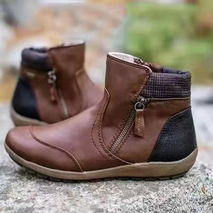 Women's Vintage Side-Zip Ankle Boots
