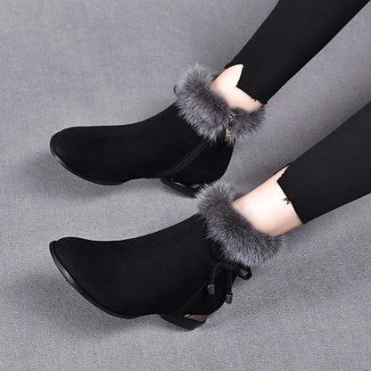 Women's Faux Fur-Lined Winter Ankle Boots