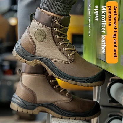 Men's Lace Up Safety Work Boots