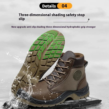 Men's Lace Up Safety Work Boots