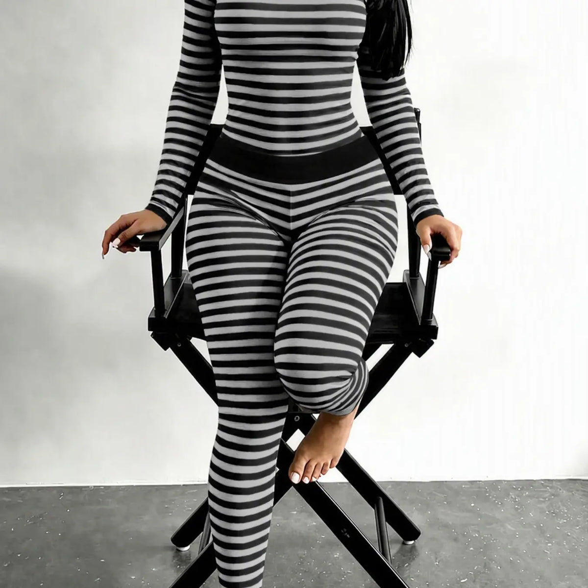 Women's Striped Long Sleeve Pyjama Set