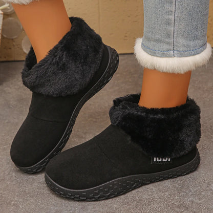 Women's Cosy Plush-Lined Winter Mules