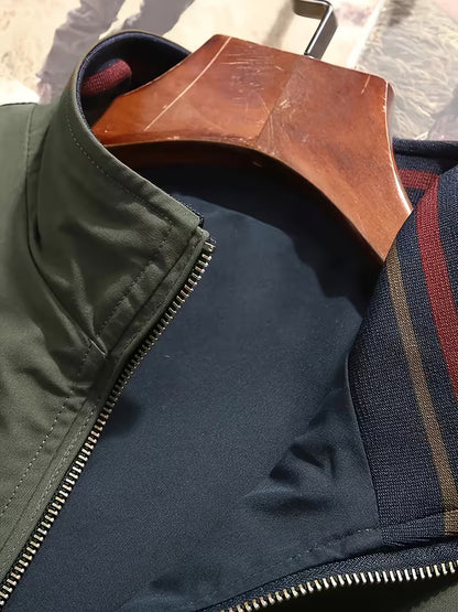 Men's Reversible Stand Collar Jacket