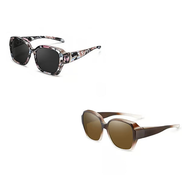 Polarised Round Cat-Eye Sunglasses
