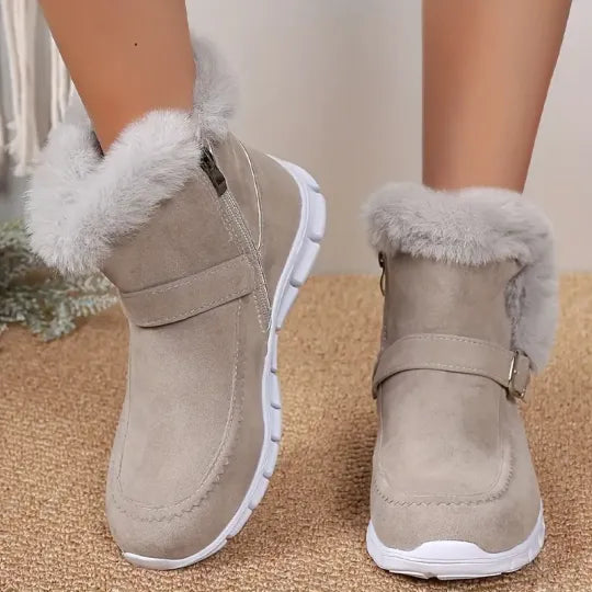 Women's Plush-Lined Platform Winter Boots