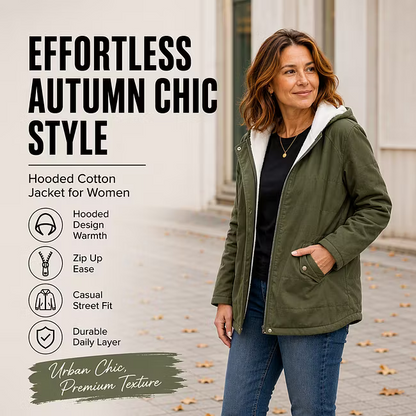Women's Stud Detail Hooded Jacket