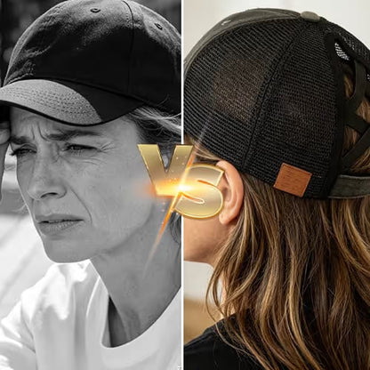 Women's Criss-Cross Ponytail Baseball Cap