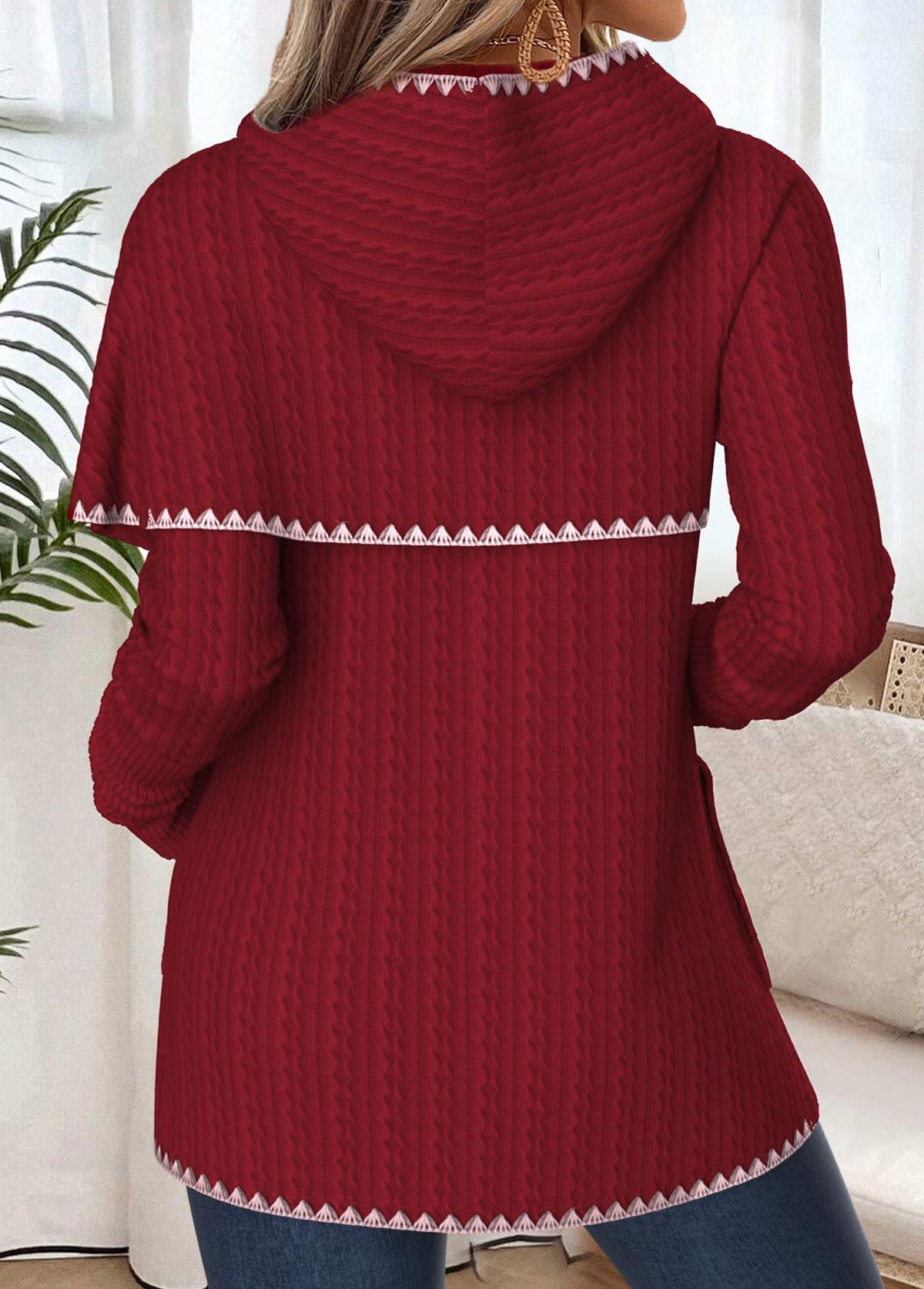 Women's Layered Longline Hoodie