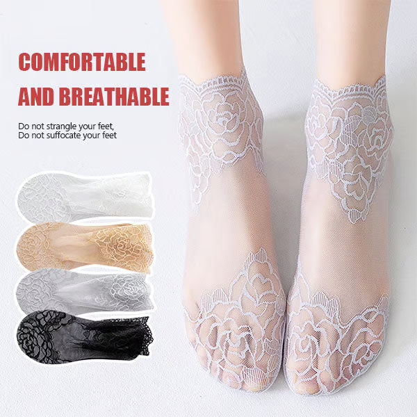 Women's Floral Lace Ankle Socks
