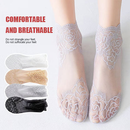 Women's Floral Lace Ankle Socks