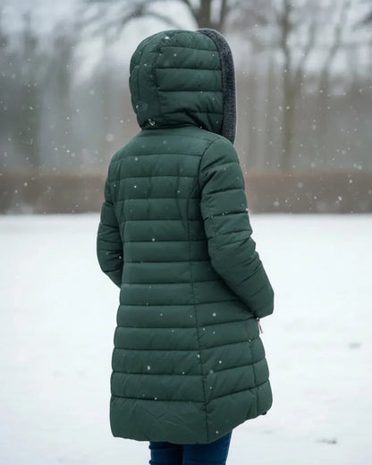 Women's Quilted Fleece Lined Winter Jacket