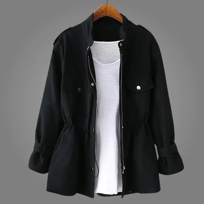 Women's Drawstring Waist Utility Jacket