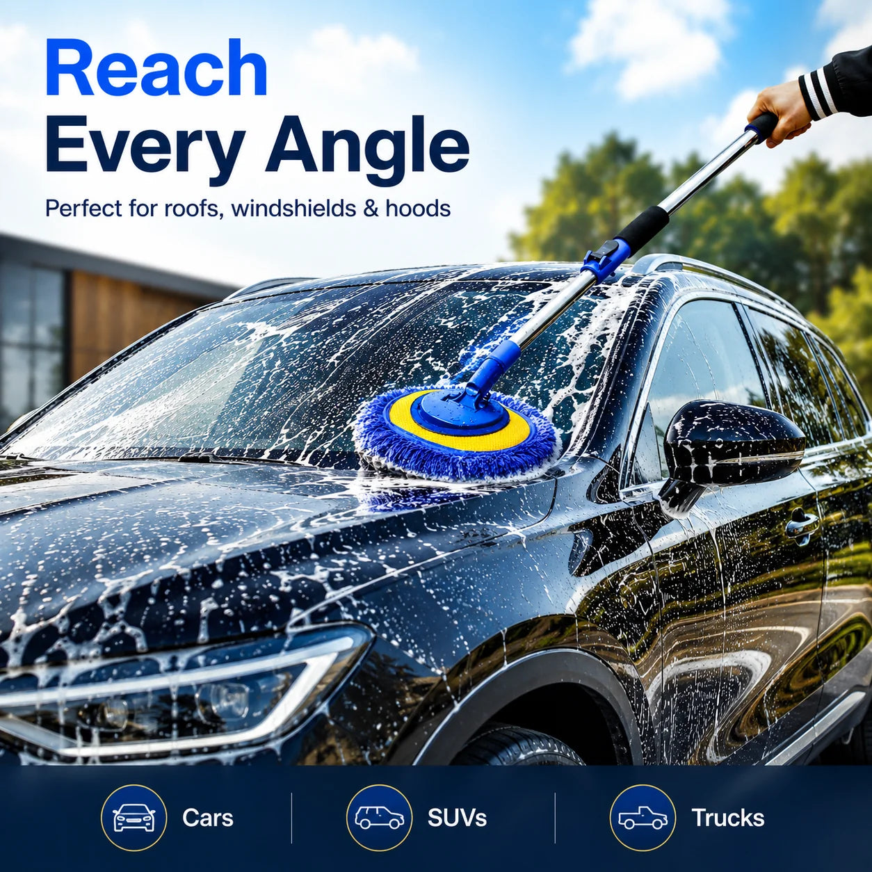 Telescopic Microfibre Car Wash Mop
