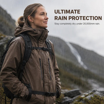 Women's Oversized Bubble Hem Rain Jacket