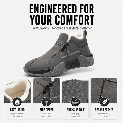 Men's Fleece-Lined Side Zip Winter Boots