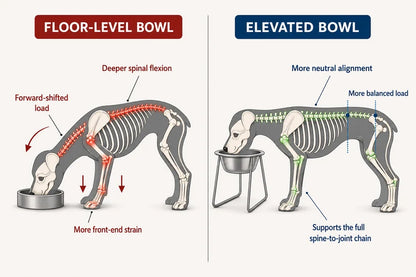 Adjustable Elevated Dog Bowl Stand