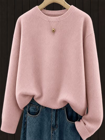 Women's Relaxed Crew Neck Knit Jumper