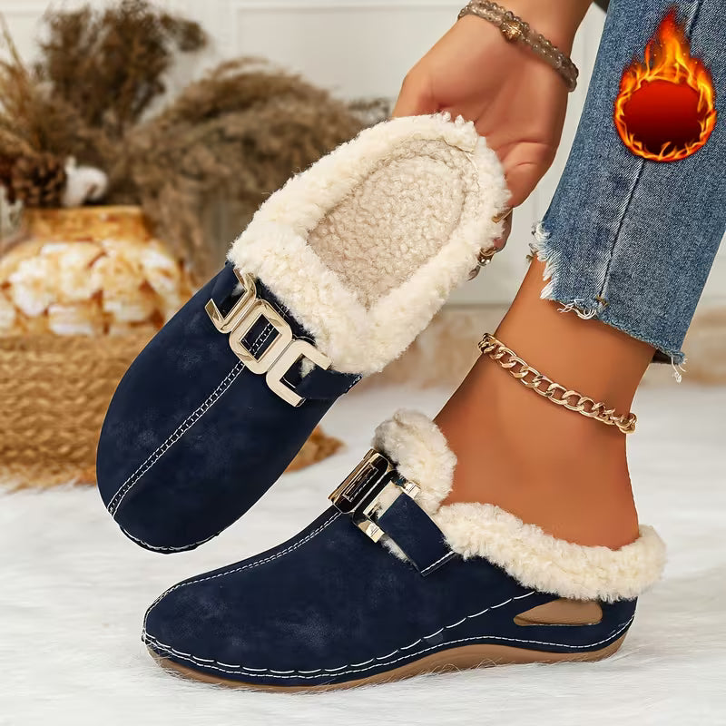Women's Buckle Detail Slip-On Clogs