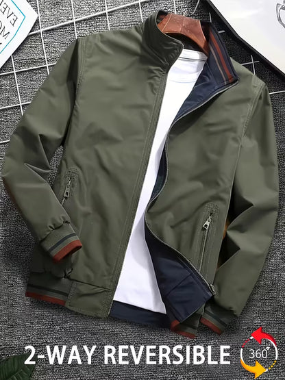 Men's Reversible Stand Collar Jacket