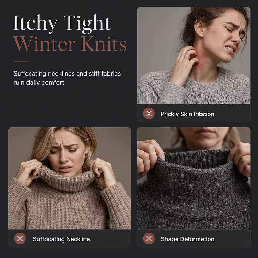 Women's Relaxed Roll Neck Knit Jumper