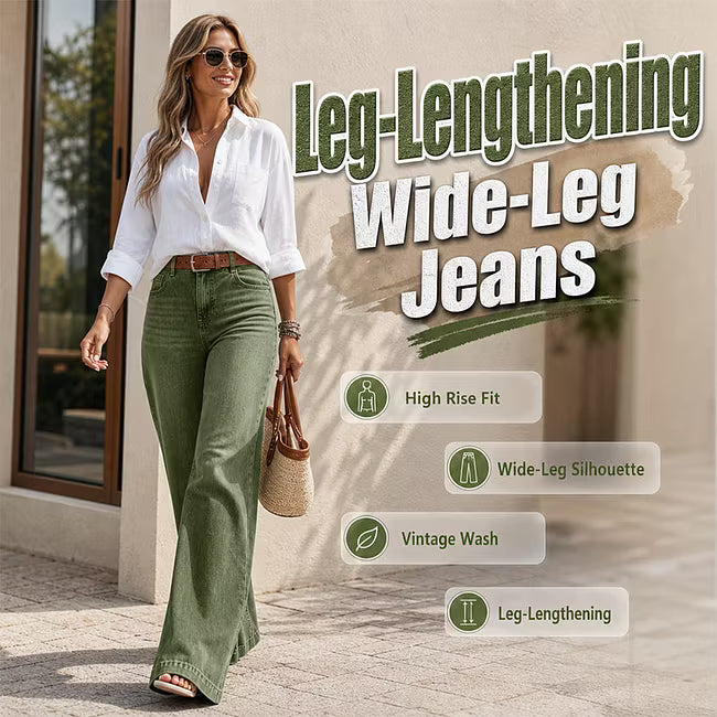 Women's Vintage Wash Wide-Leg Jeans