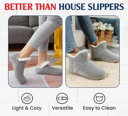Fleece-Lined Indoor Slipper Socks