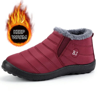 Women's Plush-Lined Winter Ankle Boots